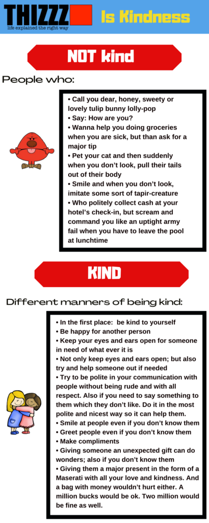 How to be kind
How to be unkind